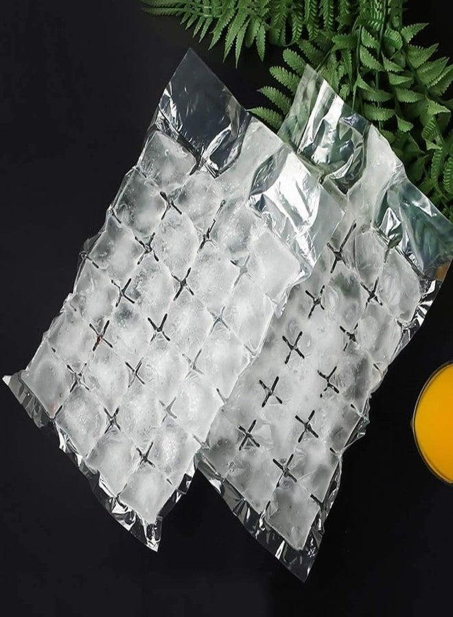 TraveEssentialz Ice Cube Bag for Travel Use or Home Use | Stackable Easy Release Ice Cube Mold Sheets | Self Seal Freeazing Maker - 10 Sheets 24 Cubes Each - Image 4